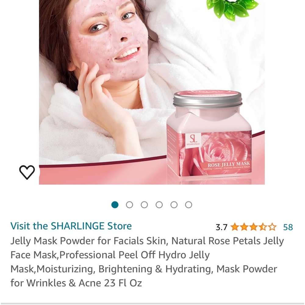 Rose jelly mask